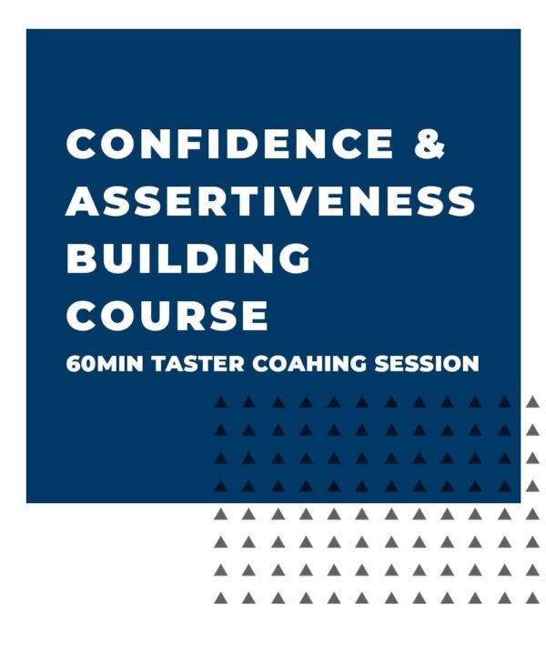 An image displaying text which is the title of the course: Confidence Building Course, Taster Coaching Session