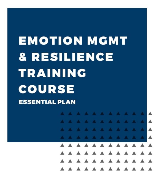 An image displaying text which is the title of the course: Emotion Management & Resilience Training Course, Essential Coaching Plan