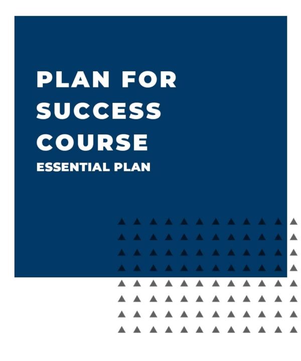 An image displaying text which is the title of the course: Goal Setting & Planning for Success Course, Essential Coaching Plan