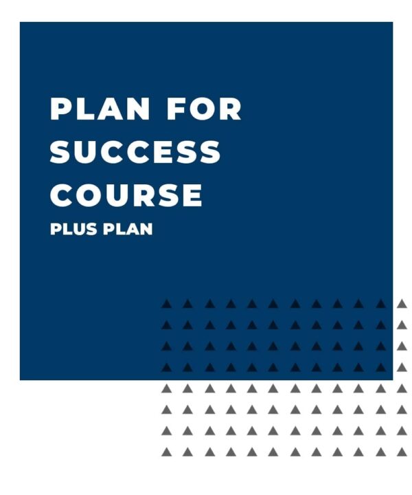 An image displaying text which is the title of the course: Goal Setting & Planning for Success Course, Plus Coaching Plan