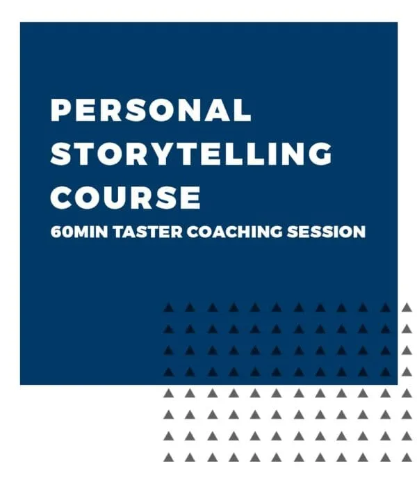 An image displaying text which is the title of the course: Personal Storytelling Taster Coaching Session
