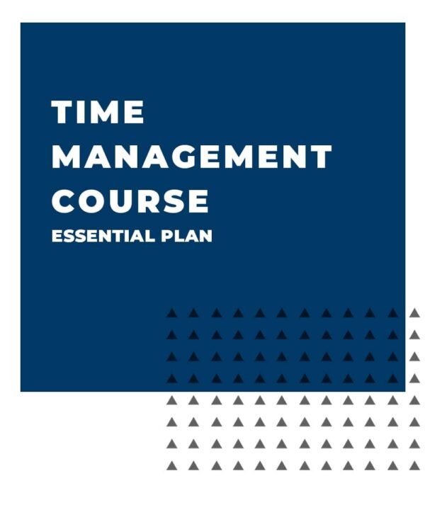 Time Management Course, Essential Coaching Plan - EdgeMind Solutions An image displaying text which is the title of the course: Time Management Course, Essential Coaching Plan