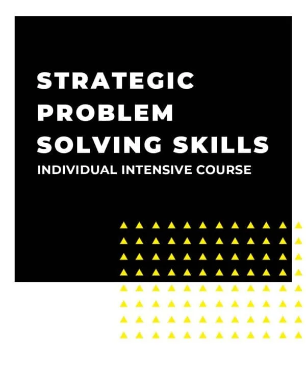 Strategic Problem Solving Skills 1 Day Intensive Individual Training - EdgeMind Solutions An image displaying text which is the title of the course: Strategic Problem Solving Skills 1 Day Intensive Individual Training